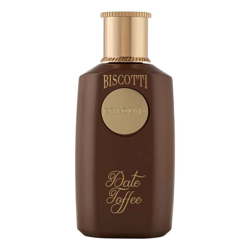 Bottiglia Biscotti Date Toffee profumo unisex gourmand orientale datteri caramello Amira Essence