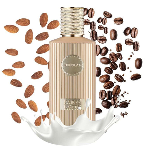 Dettaglio packaging Caffè Latte fragranza gourmand con caffè tostato e latte cremoso