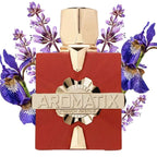 Dettaglio packaging Aromatix Carnal Desire profumo orientale con note di lampone e oud
