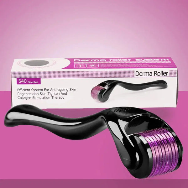 Derma Roller 0.5 mm with titanium needles - Front view showcasing the design.