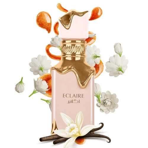 Eclaire profumo femminile gourmand con note di caramello, latte, vaniglia Amira Essence