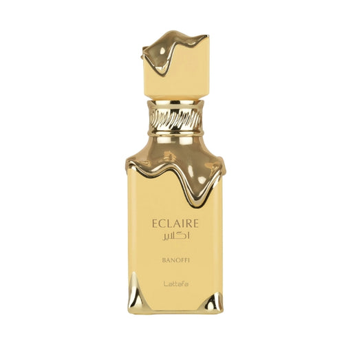 Bottiglia Eclaire Banoffi profumo gourmand dolce unisex vaniglia muschio Amira Essence