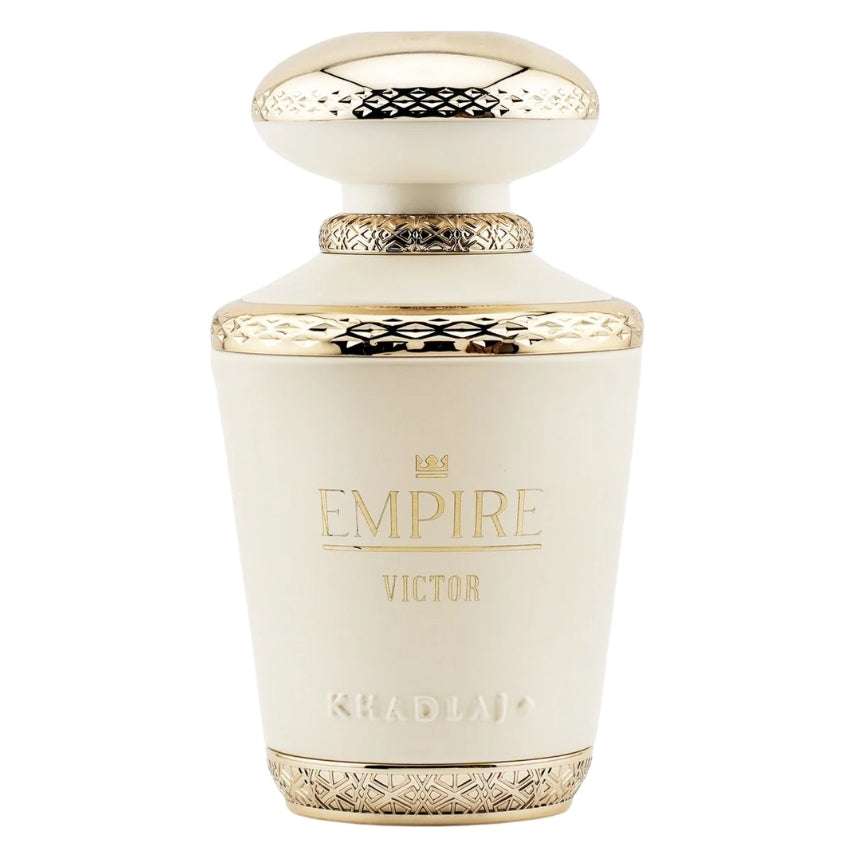 Bottiglia Empire Victor profumo unisex gourmand orientale caramello vaniglia agrumi Amira Essence