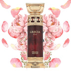 Grecia Rosa profumo con note pompelmo champagne pera rosa Amira Essence
