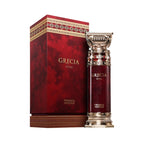 Confezione e bottiglia Grecia Rosa fragranza elegante e avvolgente Amira Essence