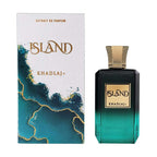 Confezione completa Island profumo esotico con note di ambra e legni caldi