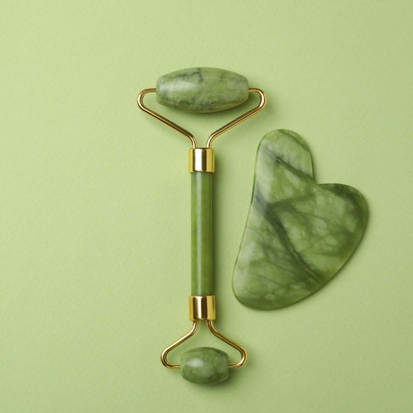 Jade Roller And Real Gua Sha Stone For Face Massager