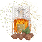 Khamrah profumo unisex con note cannella noce moscata datteri pralina Amira Essence