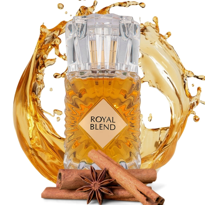 Royal Blend profumo con note cognac cannella prugna Amira Essence