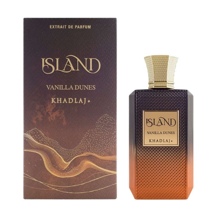 Confezione completa Vanilla Dunes profumo gourmand con pralina ambra e muschio