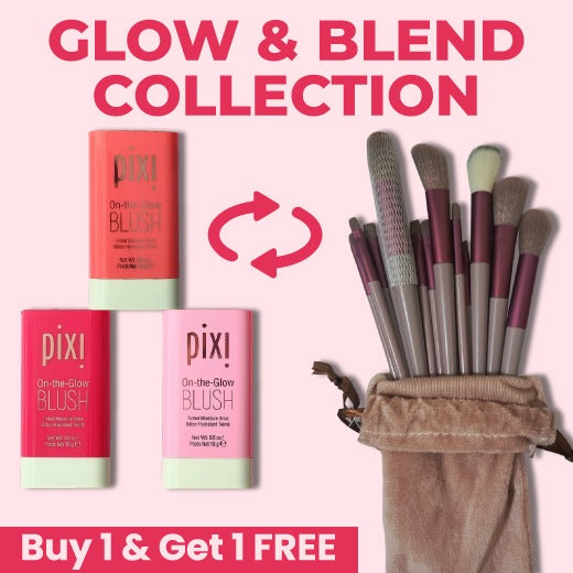 Pack of 3 Pixi Blush + Free Makeup Brushes Set